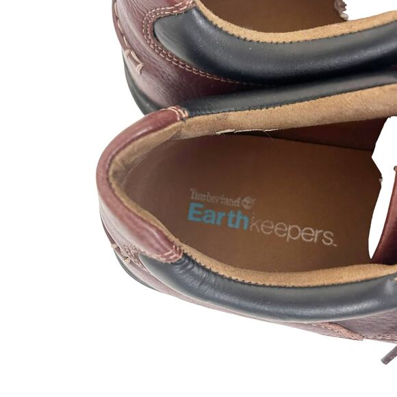 Timberland Earthkeepers Brown Leather Boot Sneakers Sz 12 - Picture 4 of 9